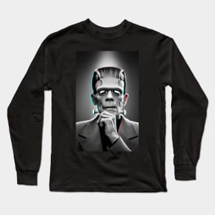 Frankenstein looking cool as all get out Long Sleeve T-Shirt